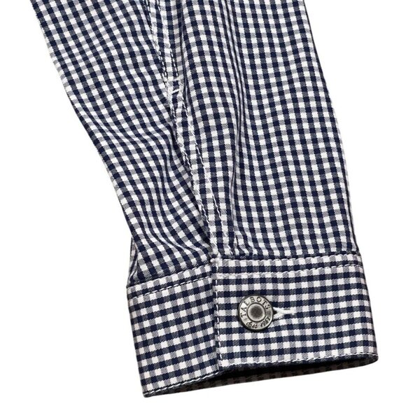 Talbots Lightweight Gingham Jacket Navy White Small - Picture 7 of 11